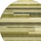 Homeroots 8' Olive Green Ivory And Beige Round Striped Washable Indoor Outdoor Area Rug 613304 - alternate 4