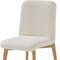 Homeroots Set of Two Off White And Natural Boucle Upholstered Dining Side Chairs 564813 - alternate 2
