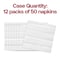 Smarty Had A Party White with Silver Stripes Paper BeverageCocktail Napkins 600 Napkins, 600PK 2295-CASE - alternate 2