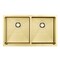 Homeroots 10in X 33in Gold Stainless Steel Undermount Kitchen Sink 719942 - alternate 1