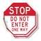 Signmission Stop Do Not Enter One Way, 4 inch X 4 inch, Vinyl Decal, 2PK OC-D-2PACK-4-277 - alternate 1