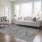 Homeroots 3' X 5' Charcoal And Silver Geometric Washable Indoor Outdoor Area Rug 598544 - alternate 2