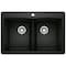 Blanco Diamond Equal Double Dual Mount, Coal Black 442912 - alternate 1
