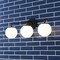 Jonathan Y Louis Parisian Globe 25" 3-Light Metal/Frosted Glass Modern Contemporary LED Vanity Light, Black JYL3536B - alternate 5