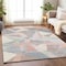 Homeroots 10' X 14' Blush Ivory And Gray Geometric Washable Indoor Outdoor Area Rug 616693 - alternate 6
