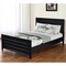 Homeroots Black Solid Wood King Bed Frame 523645 - alternate 1