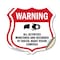 Signmission Video Surveillance Shield Sign Warning A, 4 inch X 4 inch, Vinyl Decal, 2PK SHI-D-2PACK-4-474 - alternate 1