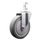 Service Caster 5 Inch Thermoplastic Rubber Wheel Swivel 3/4 Inch Square Stem Caster SCC SCC-SQ20S514-TPRB-34 - alternate 1