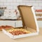 Karat Corrugated Pizza Boxes, 16 x 16 x 1.97, White/Brown, 50PK FP-PBF16W - alternate 4