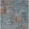 Homeroots 9' X 12' Teal Blue And Brown Abstract Washable Indoor Outdoor Area Rug 609398 - alternate 3