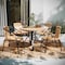 Flash Furniture Lila  Beige Rattan Indoor-Outdoor Restaurant Stack Chair, PK4 4-TLH-037-BGE-GG - alternate 4