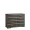 Homeroots 57" Gray Solid and Manufactured Wood Eight Drawer Double Dresser 490481 - alternate 1