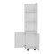 Homeroots 15" Black And White Accent Cabinet With Four Shelves 518207 - alternate 2