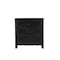 Homeroots 30" Black Solid Wood Distressed Three Drawer Nightstand 521194 - alternate 3