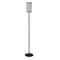 Homeroots 63" Black Torchiere Floor Lamp With Black Drum Shade 523590 - alternate 1