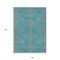 Homeroots 10' X 14' Teal Blue And Pink Geometric Washable Indoor Outdoor Area Rug 598793 - alternate 2