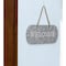 Homeroots 5" X 11" Gray Handcrafted Welcome Galvanized Metal Wall Decor 483351 - alternate 3