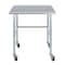 Amgood 24in D x 36in L Stainless Steel Open Base Table, 3in Casters AMG WT-2436-RCB-WHEELS-Z - alternate 3
