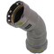 Viega MegaPressG 45 elbow P1 1.25 P2 1.25 carbon steel zinc-nickel coating 25246 - alternate 1