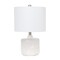 Homeroots 19" Off White Novelty Table Lamp With White Drum Shade 643472 - alternate 2