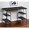 Homeroots 47" Black Wood and Metal Sled Computer Desk 489843 - alternate 3