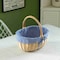 Wickerwise Picnic Basket with Handle and Washable Plaid Liner - Ideal for Outdoor Adventures,  QI004718.L - alternate 4