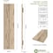 Ekena Millwork Rustic Two Board Joined Board-n-Batten Pecky Cypress Faux Wood Shutters w/No Batten, 11"W x 80"H SHUBJN11X80PCPR - alternate 4