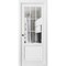 Sartodoors Sliding French Pocket Door with, Felicia 3599 White Silk with Clear Glass, Kit Trims Rail Hardware FELICIA3599PD-WS-3684 - alternate 1
