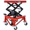 Edendirect 300 lbs. Capacity Motorcycle Scissor Jack in Red with 4-Wheels IR-W46577206 - alternate 1