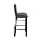 Holland Bar Stool Co 25" Stationary Counter Stool, Black Wrinkle, Canter Iron Seat 40025BW008 - alternate 4