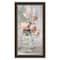 Homeroots Cottage Peach Roses Black Framed Print Wall Art 530042 - alternate 1