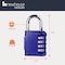 Newhouse Hardware 4-Digit Waterproof Combination Lock, Steel, Blue NHH-NUMLK-BLU - alternate 3