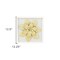 Homeroots 12" X 13" Gold Flower Wood and Metal Wall Decor 489490 - alternate 2