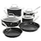 Kenmore Pro Arbor Heights 10 Piece Nonstick Aluminum Cookware Set in Black 127621.1 - alternate 1
