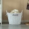 Wickerwise Handwoven Laundry Basket with Liner & Handles - Boho Decorative Storage Hamper for Clothes QI003106.WT - alternate 2