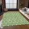 Homeroots 5' X 8' Green And Light Green Geometric Washable Indoor Outdoor Area Rug 596022 - alternate 3