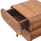 Homeroots 20" Brown Solid Wood Round Two Drawer Nightstand 651521 - alternate 5