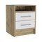 Homeroots 20" White Wood Two Drawer Nightstand 543669 - alternate 1