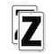 Signmission Sign with Letter Z, 12'' X 18'' 2 Signs, Heavy Gauge Aluminum, 2PK A-1218-2PACK-22914 - alternate 1