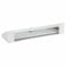 Zoro Select Baseboard Register, 12 in W x 2 in H Opening, White, Steel, One-Way, Surface Mount 4MJV8 - alternate 2