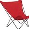 Homeroots 36" Red and Chrome Outdoor Camping Chair 373463 - alternate 2