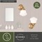 Vaxcel Huntley 1 Light LED Gold Brass Farmhouse Bathroom Vanity Wall Fixture White Schoolhouse Glass W0451 - alternate 3