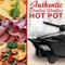 Brentwood Industries Electric Non-Stick 6Qt Shabu Shabu Pot with Divider in Black SK-72BK - alternate 2