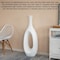 Uniquewise 44-Inch Frosted White Fiberglass Tall Floor Vase - Decorative Vase for Modern Home Decor QI004677.L - alternate 4