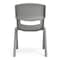 Flash Furniture Plastic Stacking School Chairs with 10.5 in Seat Height in Soft Gray, 10PK 10-YU-YCX-003-SFTGY-GG - alternate 5
