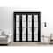 Sartodoors Sliding Closet Double Bi-fold Doors Planum 2132 Black Solid Core Modern Interior PLANUM2132DBF-BLK-96 x 80 (4* 24x80) - alternate 3
