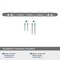 Amerock London 6-5/16 in 160 mm Center-to-Center Black Chrome/Polished Chrome Cabinet Pull BP36650BCR26 - alternate 2