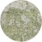 Homeroots 8' Olive Green And Ivory Round Abstract Washable Indoor Outdoor Area Rug 612763 - alternate 4