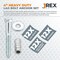 Jrex Safety 4 in Anchor Set (Anchor Lag Shield and Washer) for Speed Bump/Wheel Stop on Concrete, 12PK CAS4-JR-12 - alternate 2