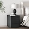 Manhattan Comfort Evelyn Nightstand in Charcoal Grey NS013-CH - alternate 1